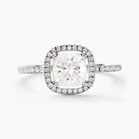 Bague Adrienne Or Blanc Oxyde De Zirconium