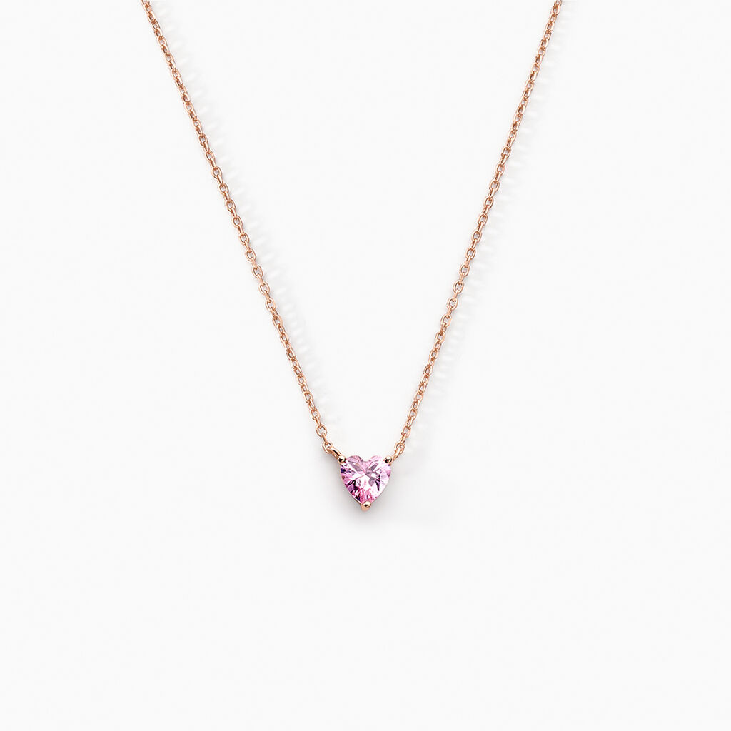 Collier Kelvyn Argent Rose Oxyde De Zirconium - Colliers fantaisie Femme | Histoire d&rsquo;Or