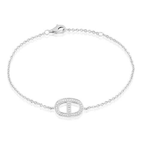 Bracelet Argent Blanc Caprina Oxydes De Zirconium - Bracelets Femme | Histoire d’Or