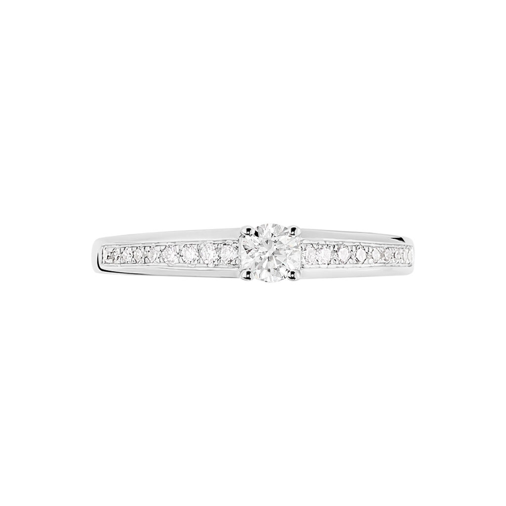 Bague Solitaire Aramis Or Blanc Diamant - Bagues solitaires Femme | Histoire d’Or
