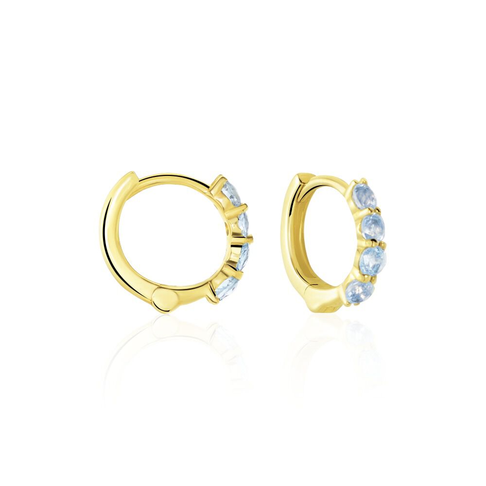 Boucles d oreilles cr oles Topaze Histoire d Or