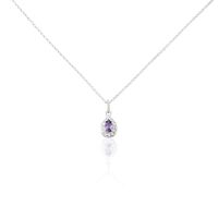 Collier Argent Tania Oxydes De Zirconium