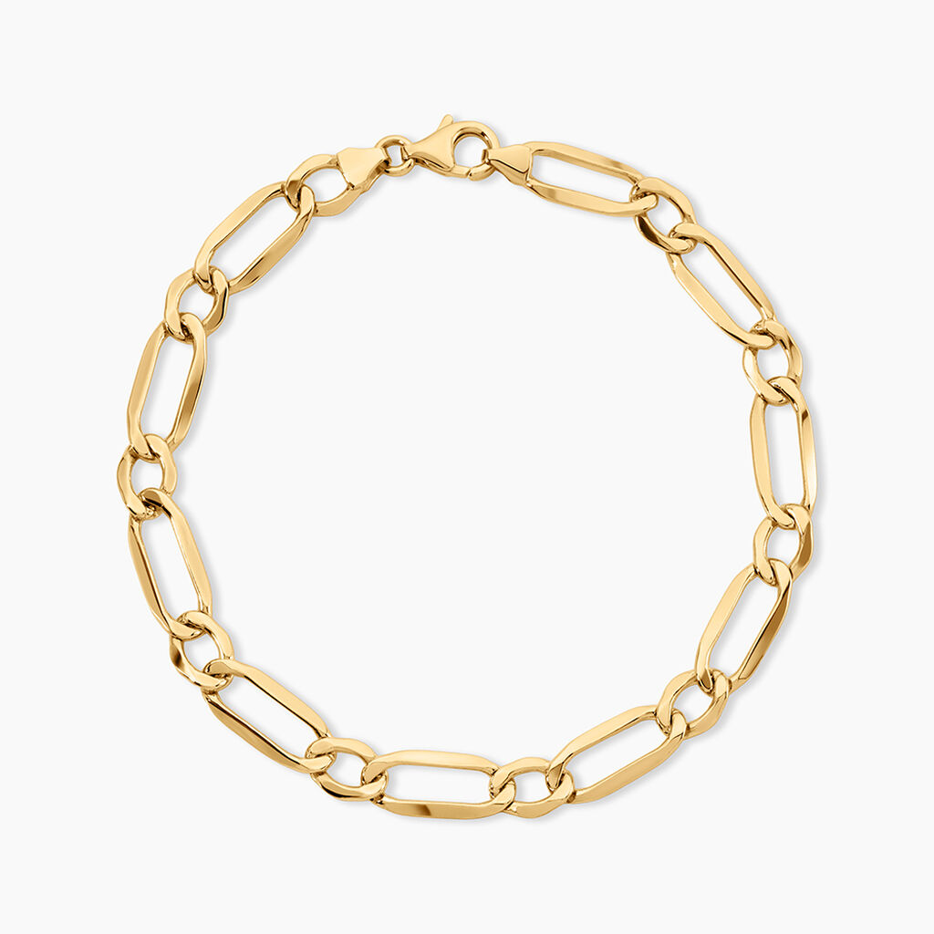 Bracelet Ophelio Argent Dor&eacute; A L'Or 750/1000 - Bijoux sans pierre Femme | Histoire d&rsquo;Or