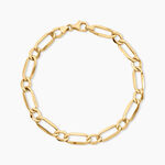 Bracelet Ophelio Argent Dor&eacute; A L'Or 750/1000 - Bijoux sans pierre Femme | Histoire d&rsquo;Or