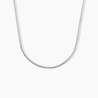 Collier Ivy Maille Haricot Or Blanc