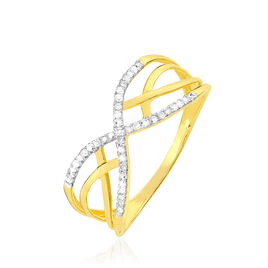 Bague Najett Or Jaune Diamant - Bagues avec pierre Femme | Histoire d’Or