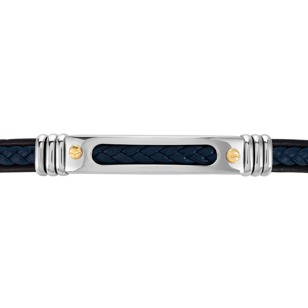 Bracelet Jourdan Cuir Bleu - Bracelets Homme | Histoire d’Or