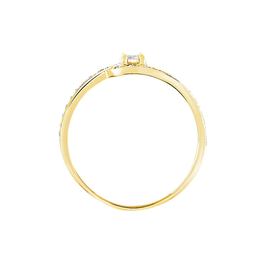 Bague Solitaire Vassilissa Or Jaune Diamant - Bagues solitaires Femme | Histoire d&rsquo;Or