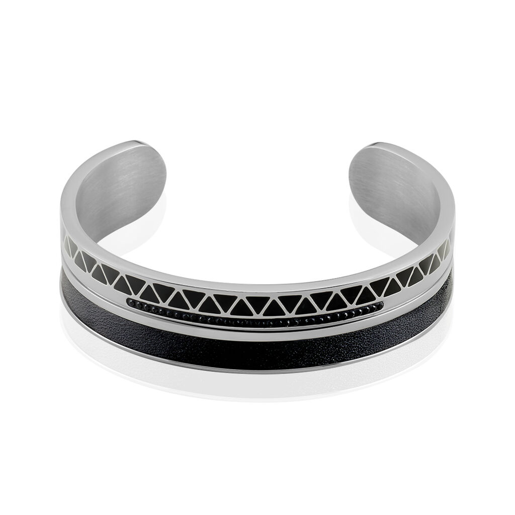 Bracelet Jonc Imagine Victoriano Acier Blanc Strass