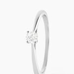 Bague Solitaire Or Blanc Aphrodite Diamant - Bagues solitaires Femme | Histoire d&rsquo;Or