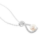 Collier Rozane Argent Blanc Perle De Culture Et Oxyde De Zirconium - Colliers fantaisie Femme | Histoire d&rsquo;Or