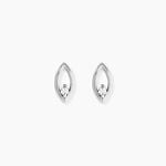 Boucles D'Oreilles Puces Kerima Argent Blanc Oxyde De Zirconium - Boucles d'oreilles fantaisie Femme | Histoire d&rsquo;Or