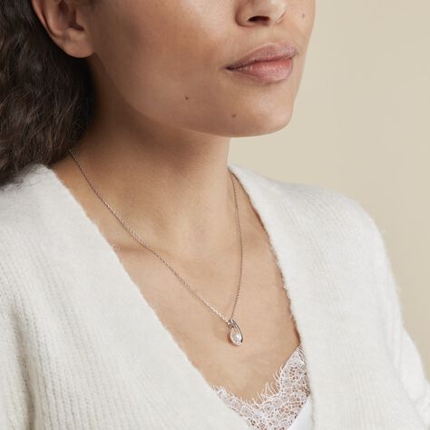 Collier Akiko Argent Blanc Perle De Culture Et Oxyde De Zirconium - Colliers fantaisie Femme | Histoire d’Or