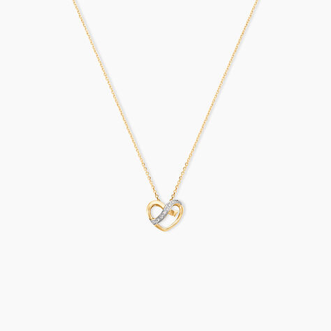 Collier Juliane Or Jaune Diamant - F&ecirc;te des m&egrave;res Femme | Histoire d&rsquo;Or