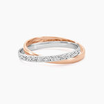 Alliance Hermana Ruban Plat Or Bicolore - Alliances Unisex | Histoire d&rsquo;Or