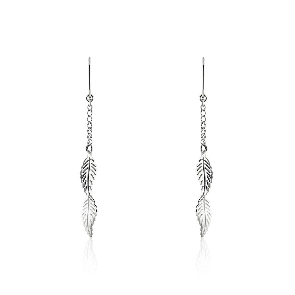 Boucles D'oreilles Pendantes Fabia Argent Blanc - Boucles d'oreilles fantaisie Femme | Histoire d’Or
