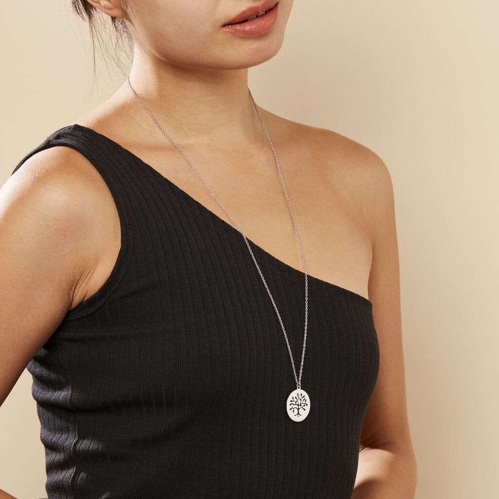 Collier Acier Blanc Ganet - Sautoirs Femme | Histoire d’Or