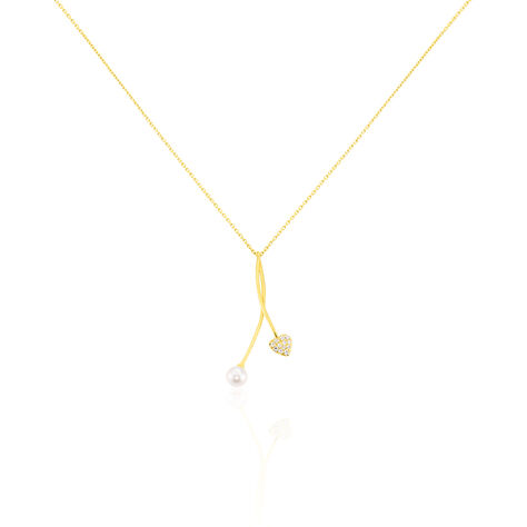 Collier Lucija Or Jaune Perle De Culture Et Oxyde De Zirconium - Colliers Femme | Histoire d’Or