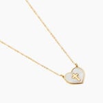 Collier Lawrie Or Jaune Nacre - Cadeaux de bapt&ecirc;me Famille | Histoire d&rsquo;Or