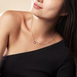 Collier Court Argent Blanc Vivence Oxyde De Zirconium - Ras de cou Femme | Histoire d&rsquo;Or