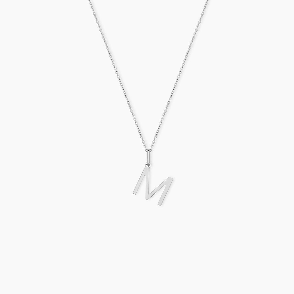 Pendentif Ionia Lettre Or Blanc - Pendentifs Famille | Histoire d&rsquo;Or