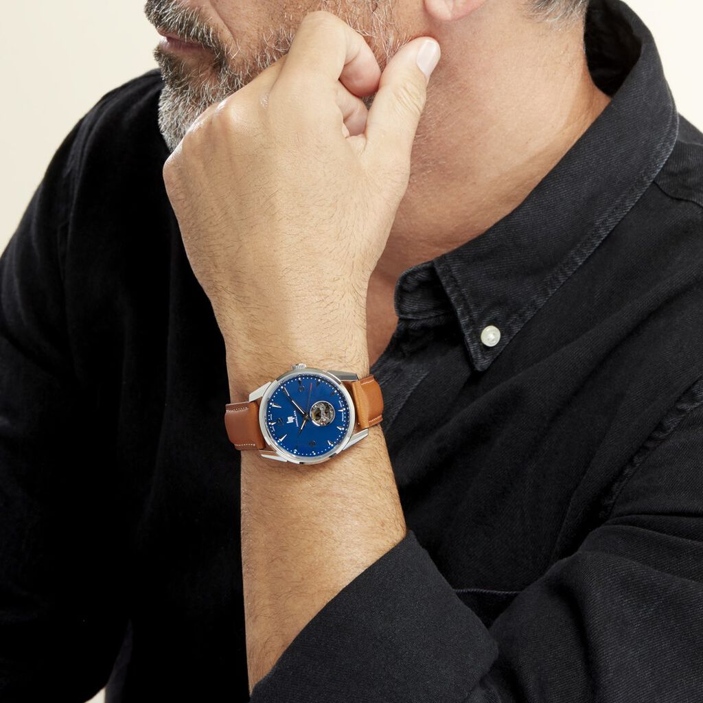 Montre Lip Himalaya Cœur Battant Bleu - Montres Homme | Histoire d’Or