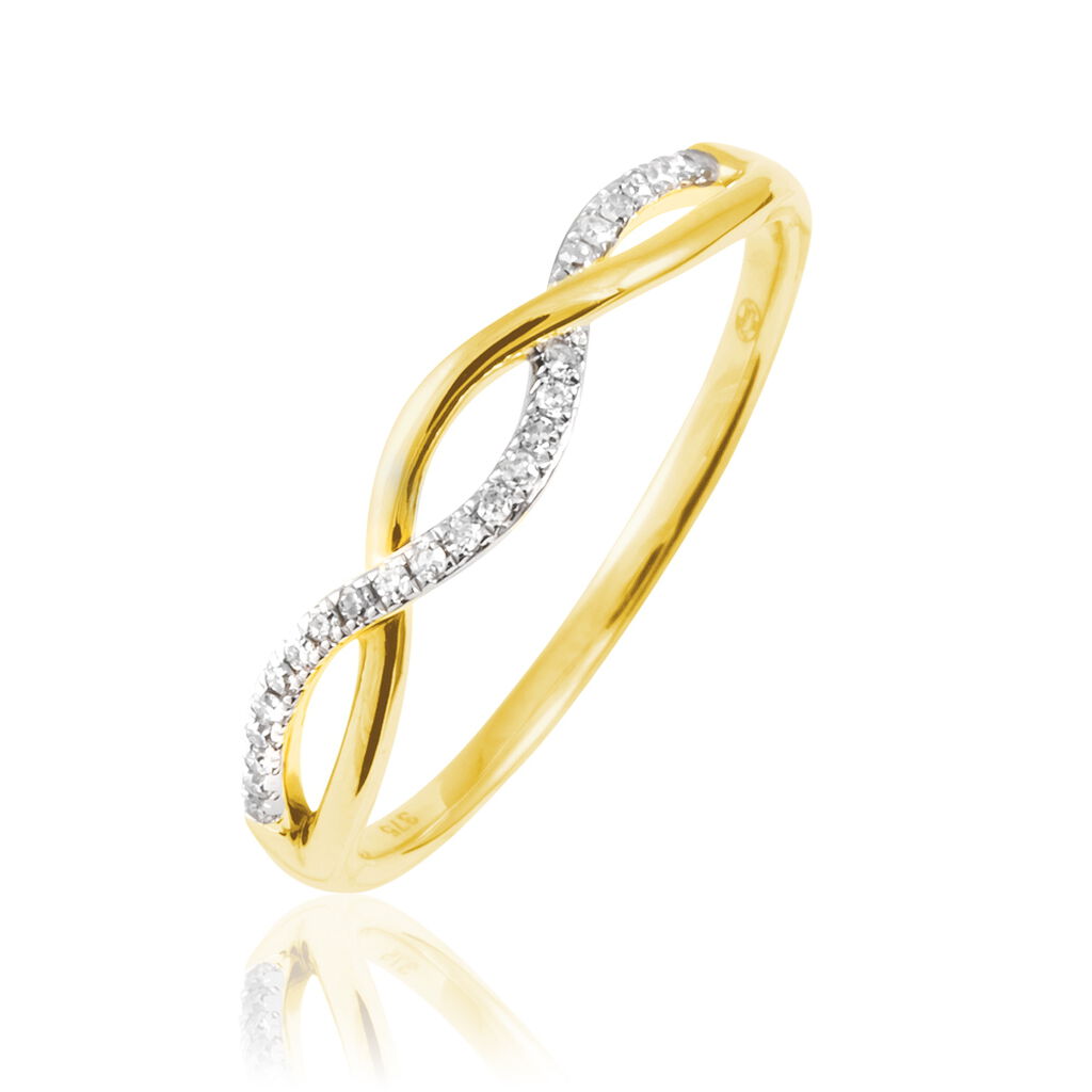 Bague Tilly Or Jaune Diamant - Bagues avec pierre Femme | Histoire d’Or