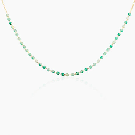 Collier Pala Plaque Or Jaune Calcédoine - Colliers Femme | Histoire d’Or