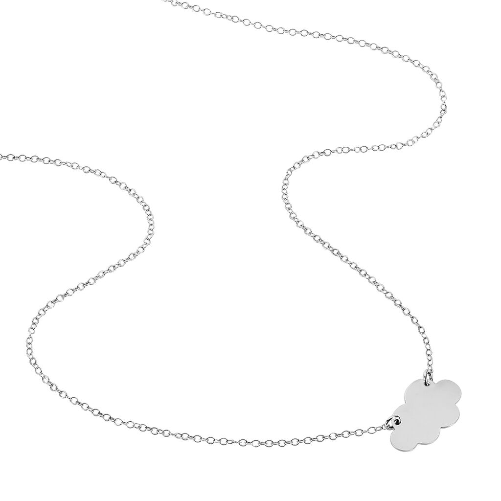 Collier Nuagie Argent Blanc - Cadeaux de naissance Femme | Histoire d’Or