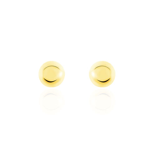 Boucles D'oreilles Puces Fidelia Boule Or Jaune - Clous d'oreilles Femme | Histoire d’Or