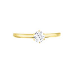 Bague Solitaire Natalia Or Jaune Diamant Synthetique - Bagues solitaires Femme | Histoire d&rsquo;Or