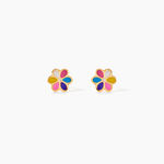 Boucles D'Oreilles Puces Theia Or Jaune - Clous d'oreilles Enfant | Histoire d&rsquo;Or