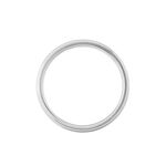 Alliance Fleur De Peau Demi Jonc Classique Or Blanc - Alliances Unisex | Histoire d&rsquo;Or