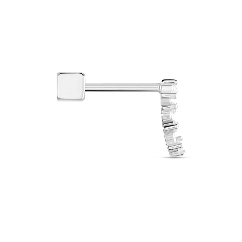 Piercing D'oreille Unitaire Argent Gina Oxyde De Zirconium - Bijoux Femme | Histoire d’Or
