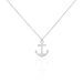 Collier Sacha Argent Blanc - Colliers fantaisie Homme | Histoire d’Or