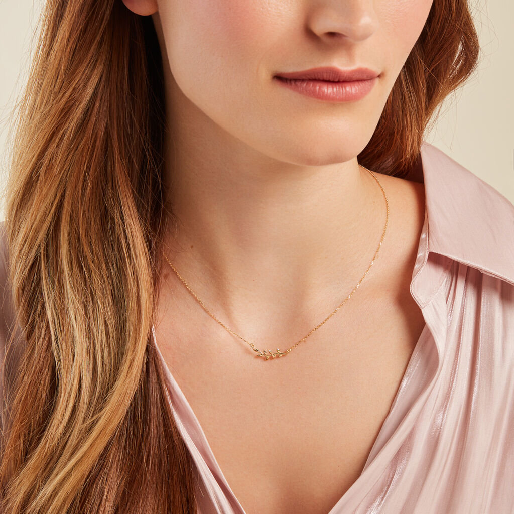 Collier Foliora Or Jaune - Colliers Femme | Histoire d’Or