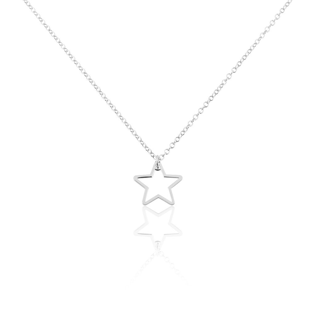Collier Velma Argent Blanc - Ras de cou Femme | Histoire d&rsquo;Or
