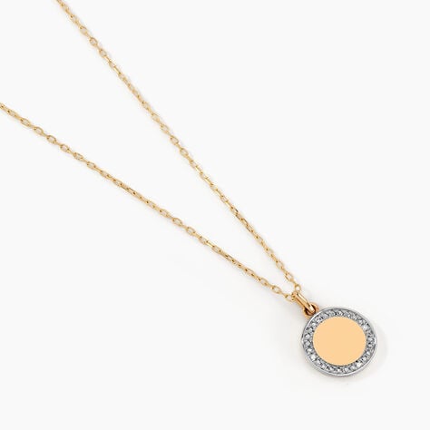 Collier Promesse Pour L'eternite Or Jaune Diamant - Cadeaux de naissance Femme | Histoire d’Or