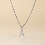 Pendentif Ionia Lettre Or Blanc - Pendentifs Famille | Histoire d&rsquo;Or