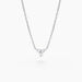 Collier Thylane Argent Blanc Oxyde De Zirconium - Colliers fantaisie Femme | Histoire d’Or
