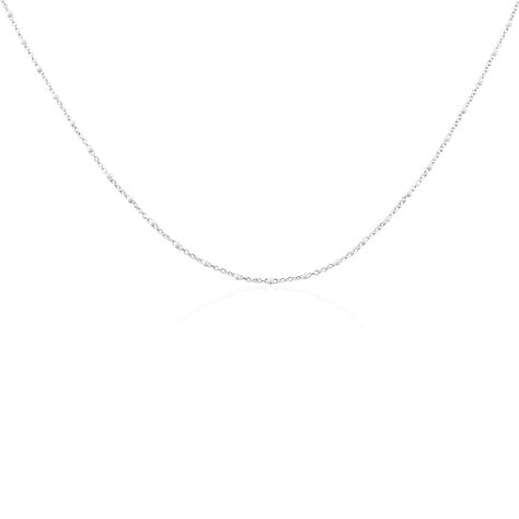 Collier Polka Argent Blanc - Ras de cou Femme | Histoire d&rsquo;Or