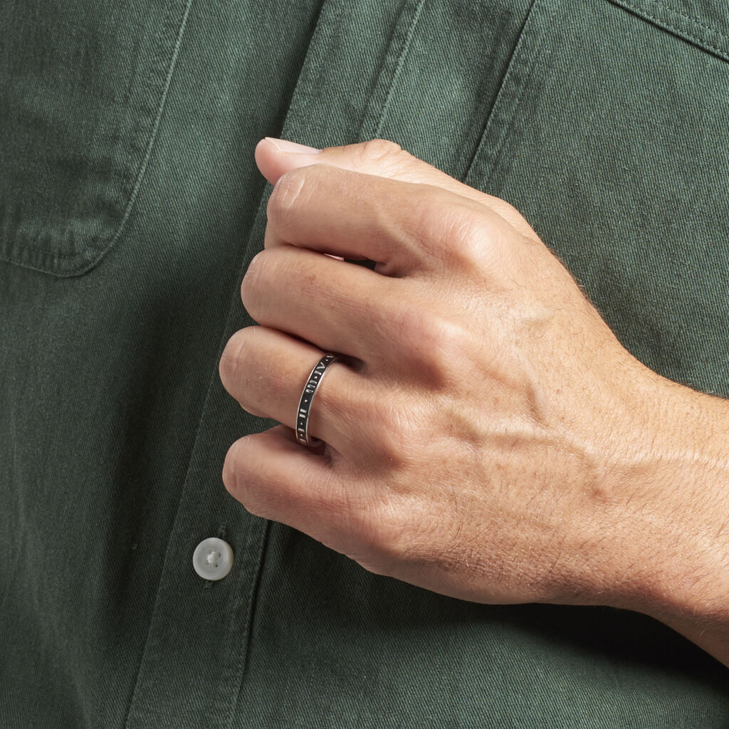Bague Ilyan Argent Blanc - Bagues Homme | Histoire d’Or