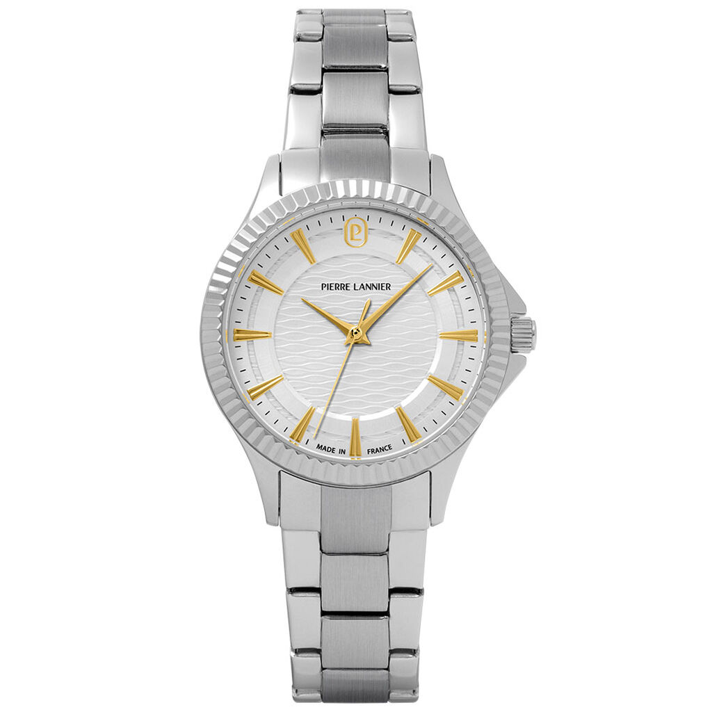 Montre Pierre Lannier Metropolitain Argent&eacute; - Montres Femme | Histoire d&rsquo;Or