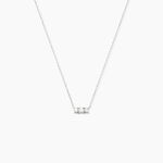 Collier Or Blanc Sabine Diamants - Colliers Femme | Histoire d&rsquo;Or