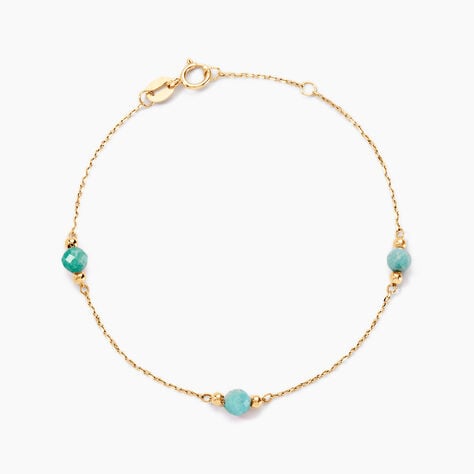 Bracelet Billy Or Jaune Turquoise - Bracelets Femme | Histoire d&rsquo;Or