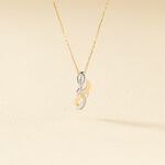 Collier Helene Or Bicolore Diamant - Colliers Femme | Histoire d&rsquo;Or