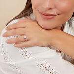 Bague Lisette Argent Blanc Oxyde De Zirconium - Bagues avec pierre Femme | Histoire d&rsquo;Or