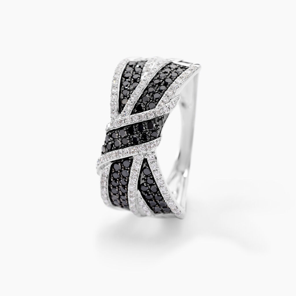 Bague Agnes Or Blanc Diamant - Bagues avec pierre Femme | Histoire d’Or