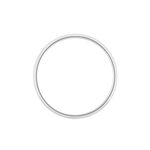 Alliance Aphroditia Demi Jonc Bombe Platine Blanc - Alliances Unisex | Histoire d&rsquo;Or