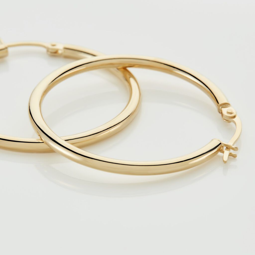 Créoles Verania Or Jaune - Boucles d'oreilles créoles Femme | Histoire d’Or